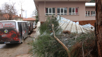 FIRTINADAN DOLAYI HASAR GÖREN YERLERİN ONARIMI YAPILACAK