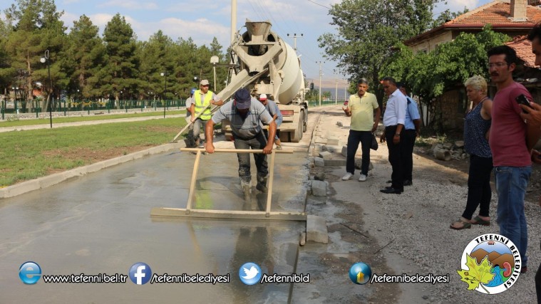 BETON YOL ÇALIŞMALARINA BAŞLADIK