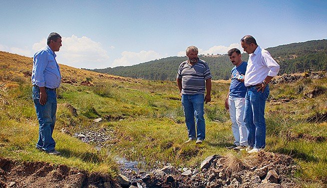 Başkan Alagöz, içme suyu çalışmalarını inceledi